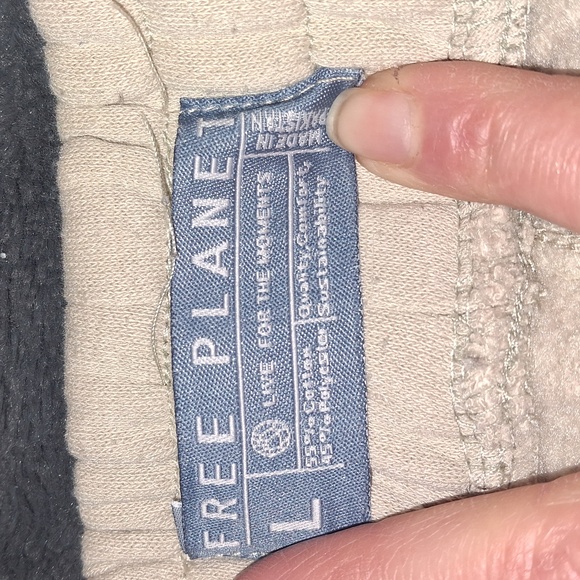 Mens Free Planet Beige Sweatpant Shorts - Picture 2 of 8